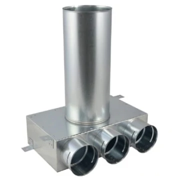 Hármas csatlakozású mennyezeti szelepfogadó idom