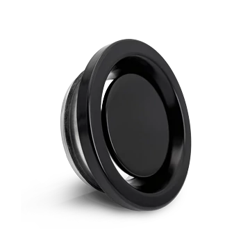 EVF Elszívó anemosztát, szerelőkerettel, fekete DN100 mm