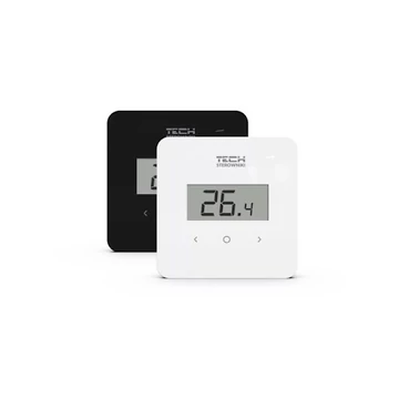 EU-R-8b PLUS VEZETÉK NÉLKÜLI SZOBATERMOSZTÁT PÁRATARTALOM ÉRZÉKELŐVEL - fehér és fekete