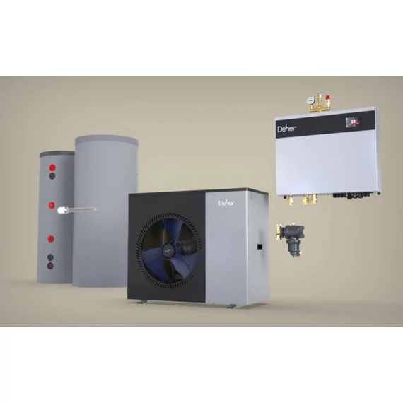 DEHER Airterm 8 EVI DC hőszivattyú csomagajánlat + Hidromodul V2