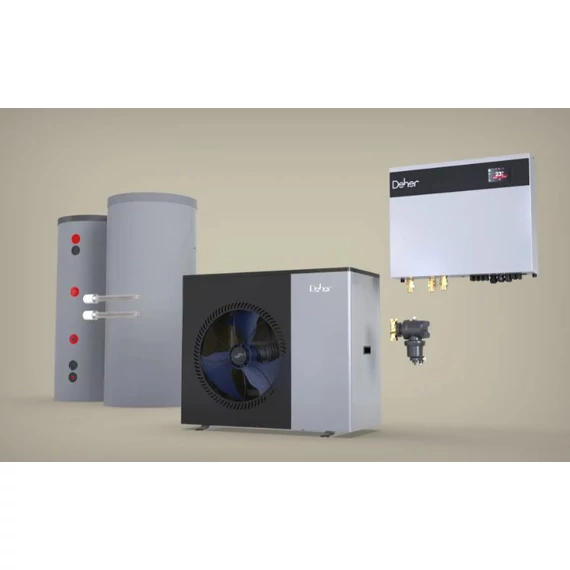 DEHER Airterm 8 EVI DC hőszivattyú csomagajánlat + Hidromodul V1